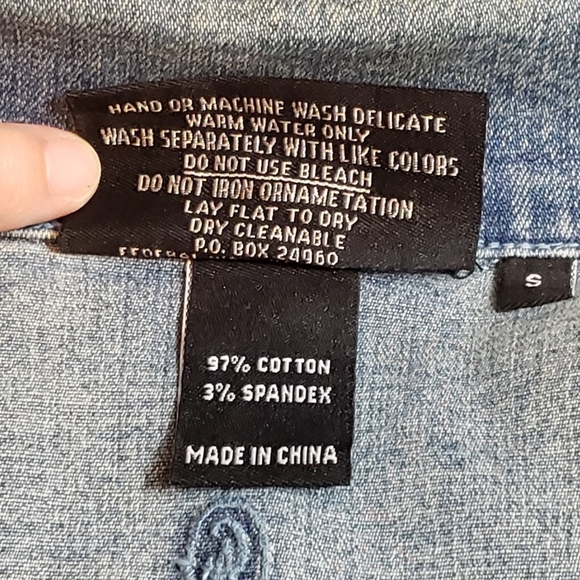 Christine Alexander Jean Jacket with Swarovski Crystal - Picture 6 of 10